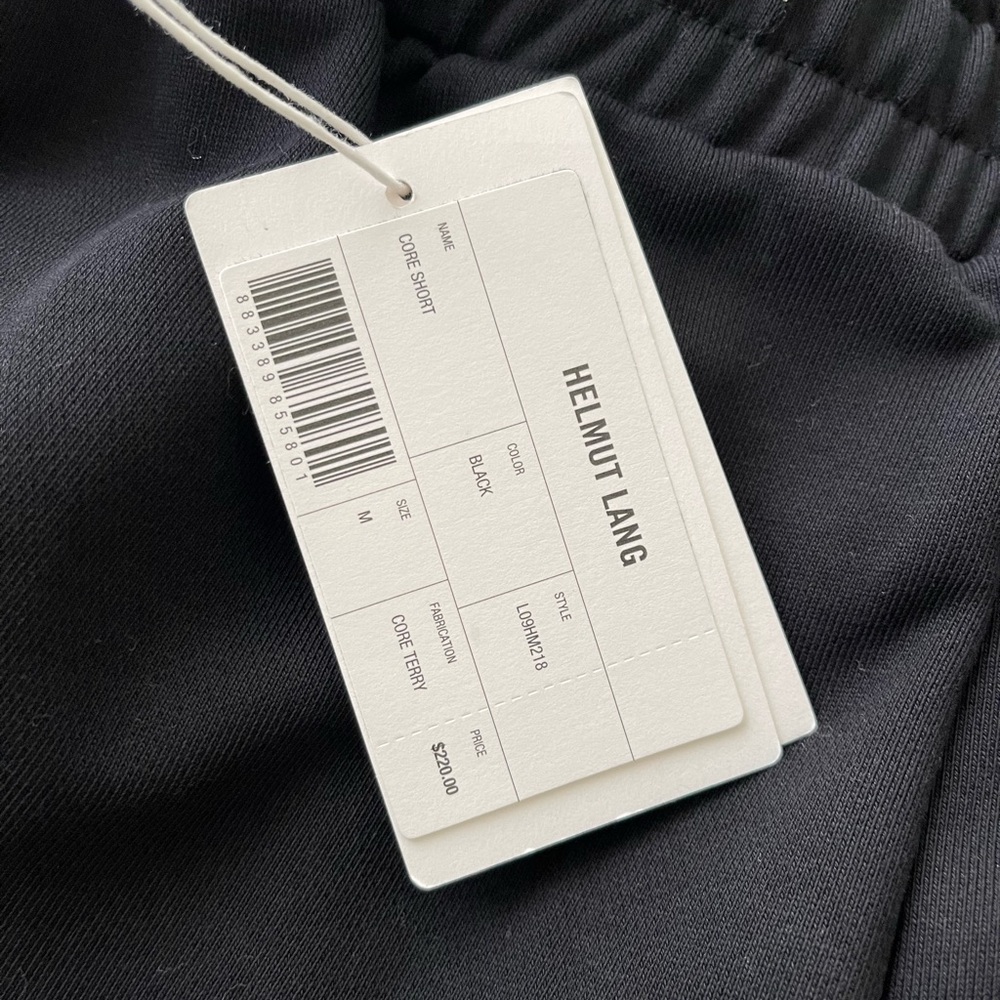 Brand new black Helmut Lang shorts